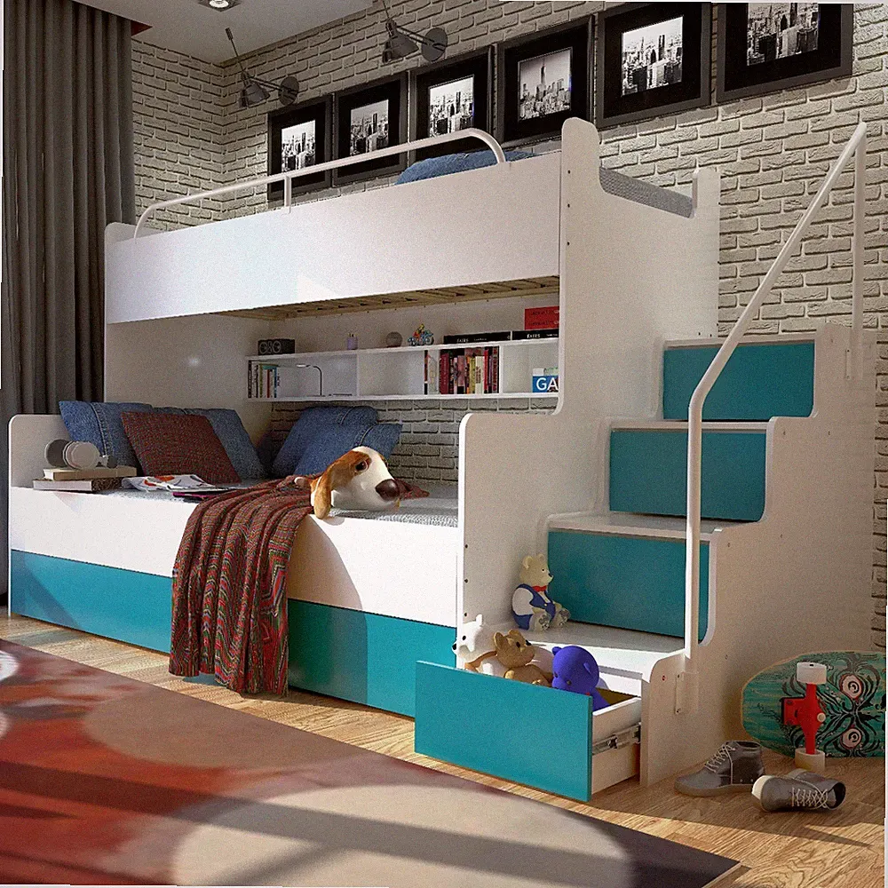 Etagenbett Stockbett Kinderbett Bett Kinderzimmer keine Matratzen JSM-3 Matt