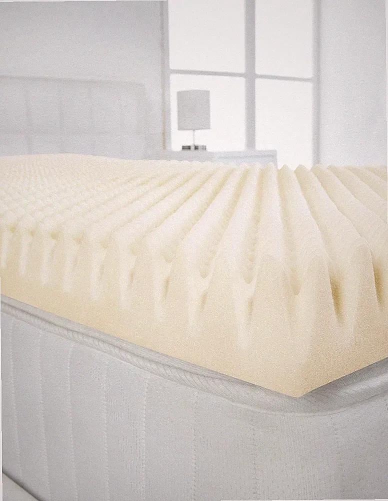 Europäische King Size Memory Foam Matratzenauflage Profil, Eierschale 160x200cm