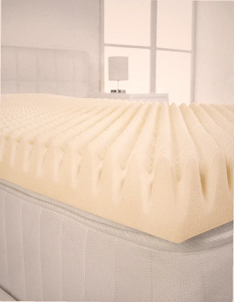 Europäische King Size Memory Foam Matratzenauflage Profil, Eierschale 160x200cm