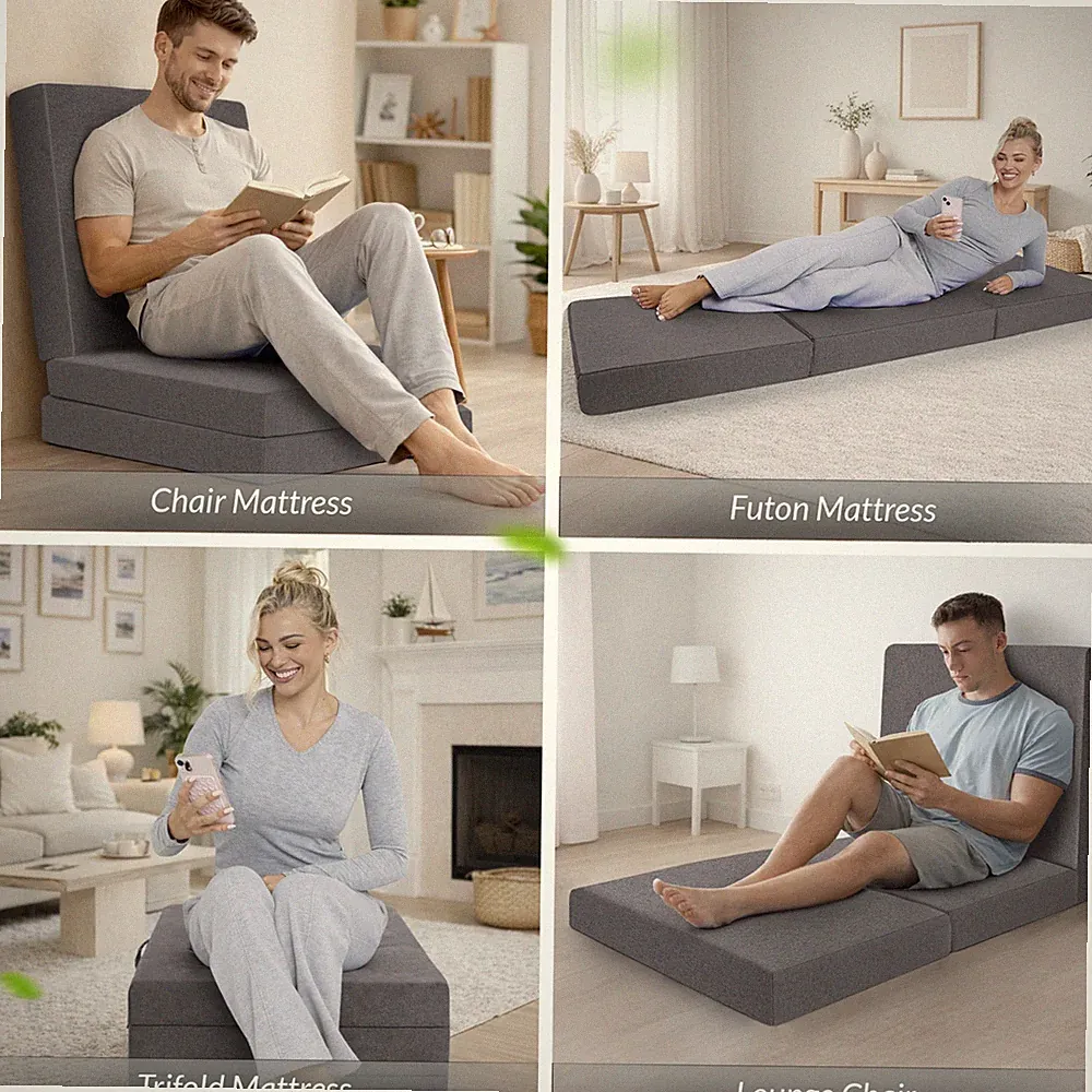 Faltbare Z Bett Futonmatratze Kinder Stuhl Bett ausklappbar Gäste Boden Matratze
