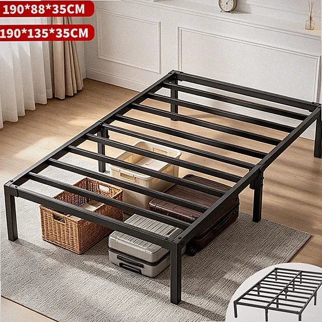 Faltbares Metallbett Bettrahmen 88/135*190cm Bettgestell Einzelbett Doppelbett