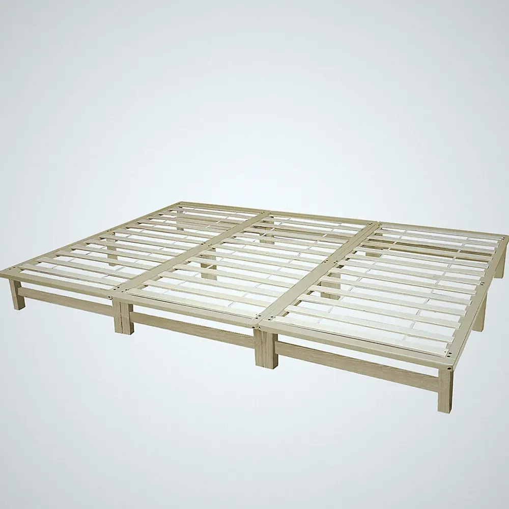 Familienbett 270x200 Bett Bettgestell mit Lattenrost Holzbett Massiv Homestyle4u