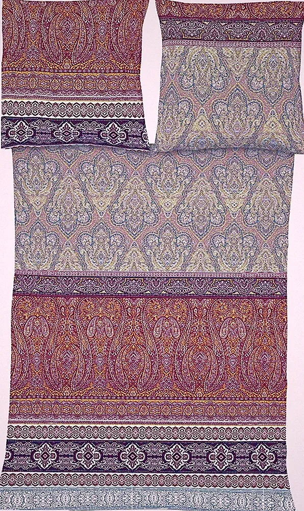 Fleuresse Mako-Satin Bettwäsche 155x220 Ornamente Paisley mystic rot 114128-14