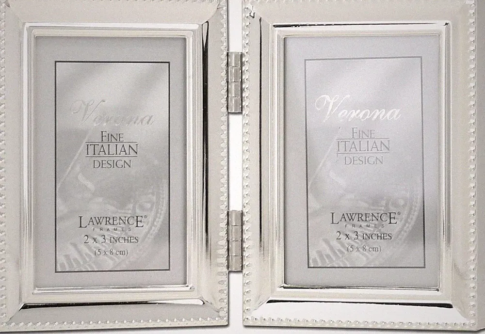 Frames Metals-Rahmen, 2,5 x 3,5 Doppelbett, silberfarben, 2 Stück
