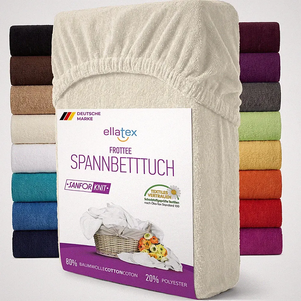 FROTTEE Spannbettlaken Spannbetttuch 200 Gramm/m² Öko-Tex Bettlaken Betttuch