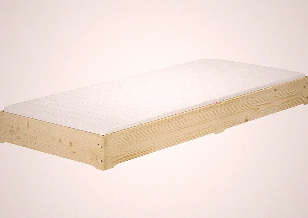 Funktionsbett Bettrahmen Niederflurbett 80x200 Gästebett Bodenbett Stapelbett