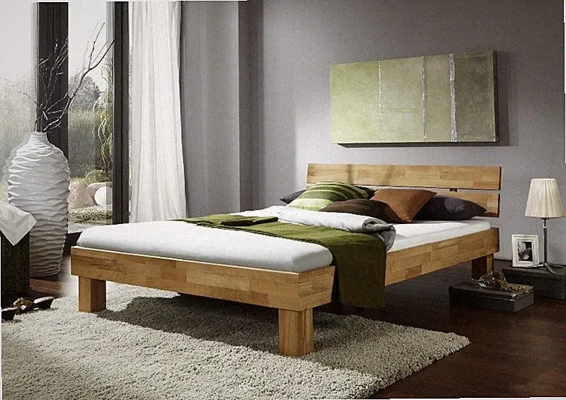 Futonbett Judith Futonliege Kernbuche Massiv geölt Breite 90x200cm Bett