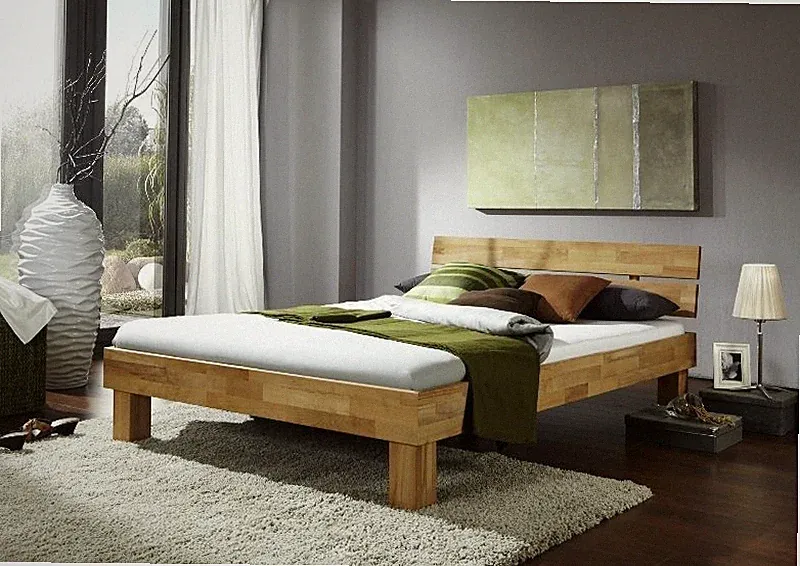 Futonbett Judith Futonliege Kernbuche Massiv geölt 180x200cm Bett Schlafzimmer