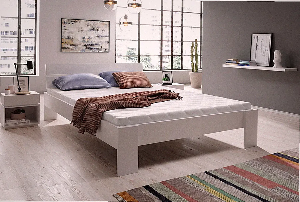 Futonbett Lutz 140x200 cm Weiß