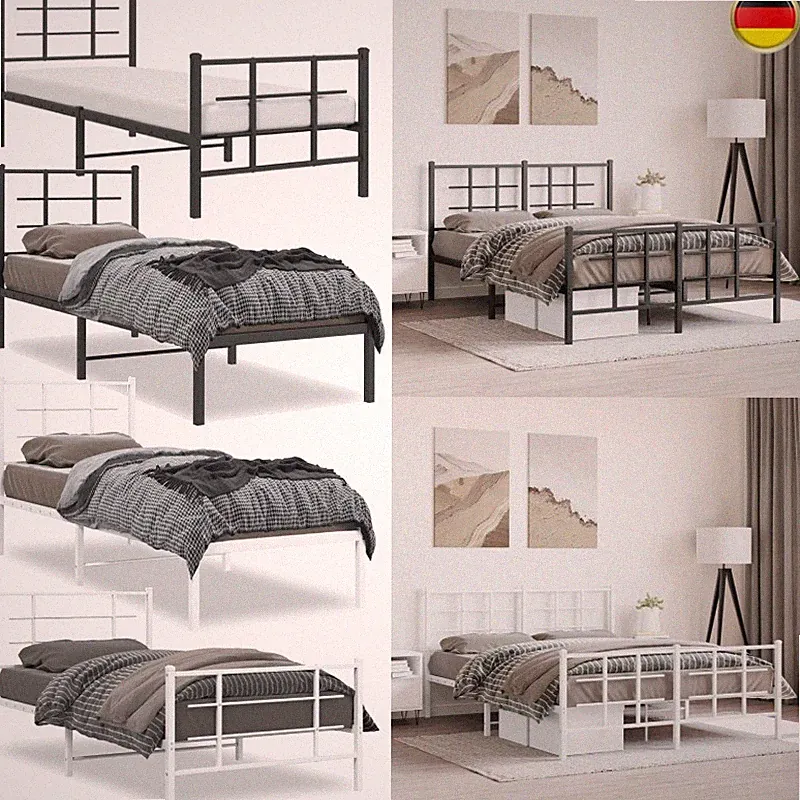 Gästebett Jugendbett für Schlafzimmer Gästezimmer Bed Gästebett, Bett Schwarz DE