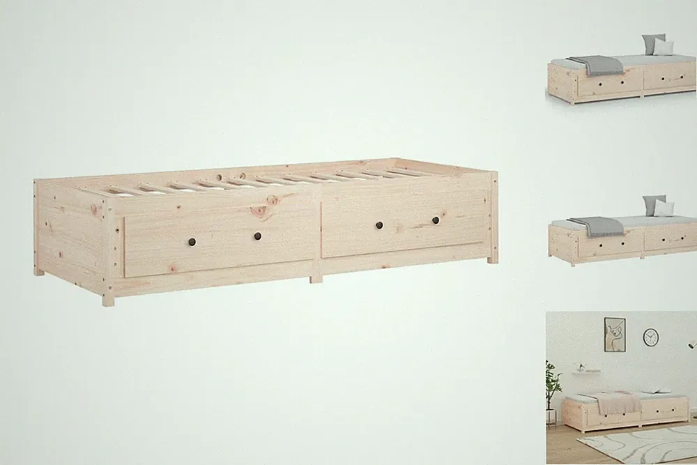 Gästebett Tagesbett 90x200 Cm Massivholz Kiefer Bett Bettgestell