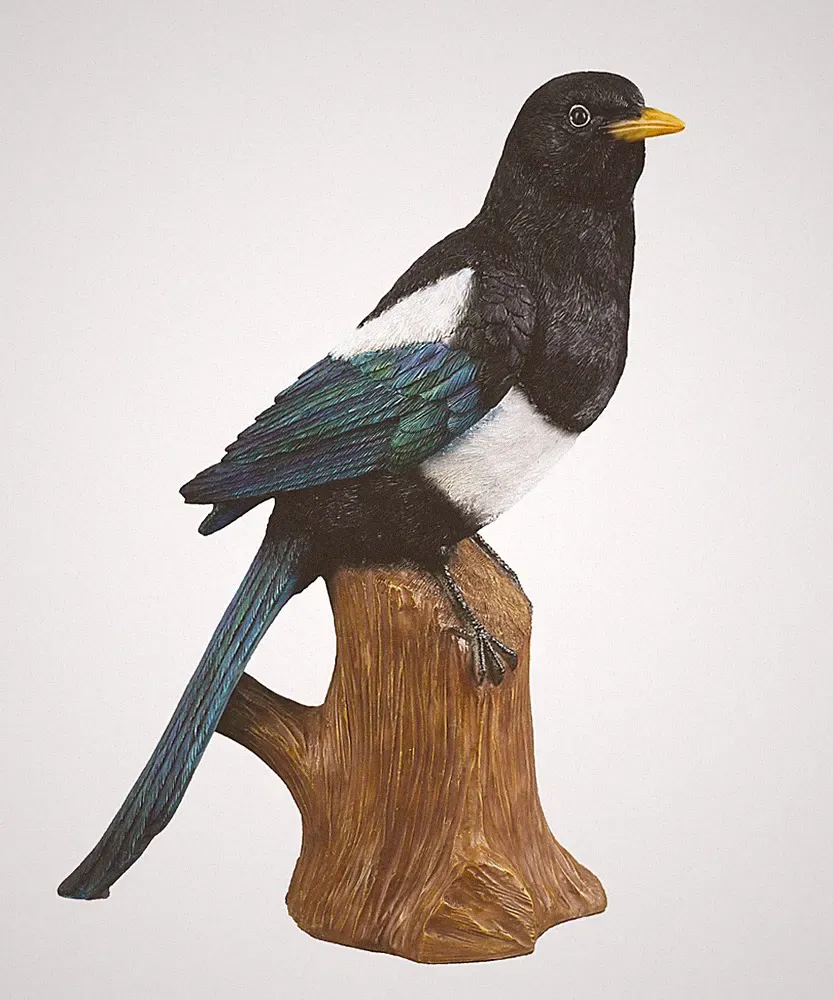 Garden Creations Elster Wildtiere Vogel gut detailliert Harz lebensecht 33H verpackt