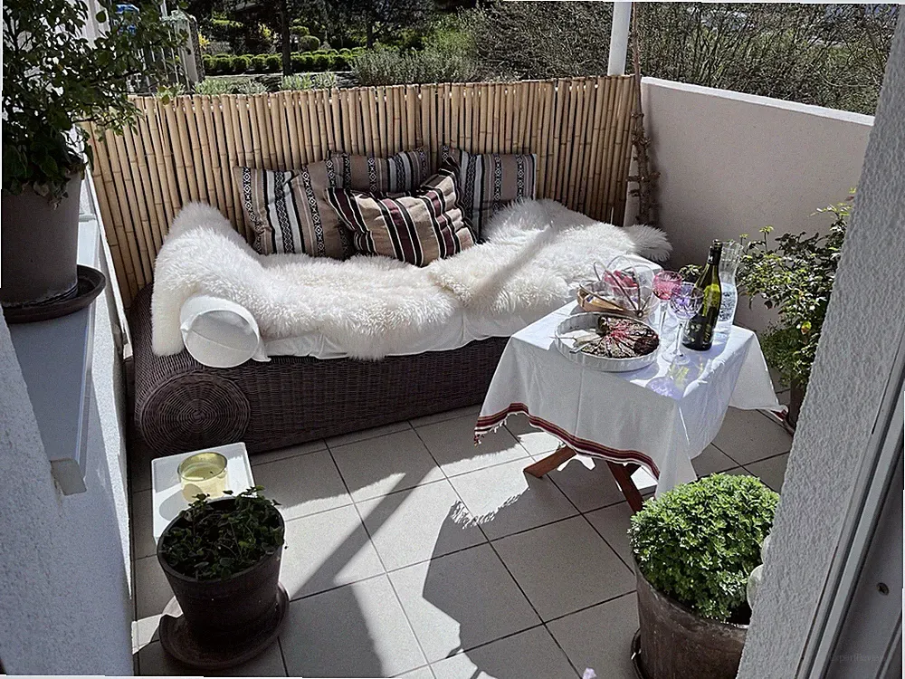 Garten Lounge Daybed mit Matratze,Nackenrolle:Preis pro Stück, insges.vorh. 2