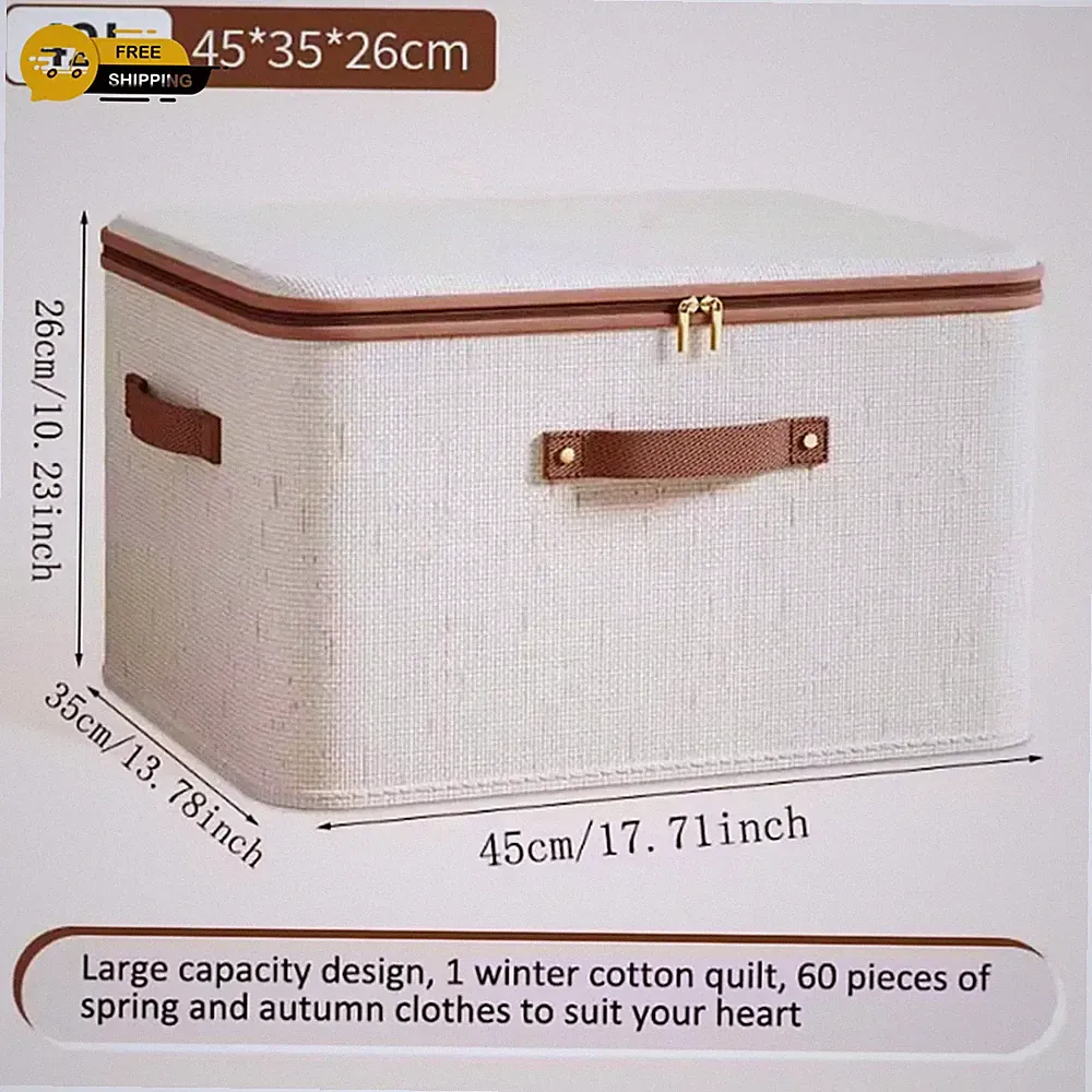 kisten aufbewahrung mit deckel beige