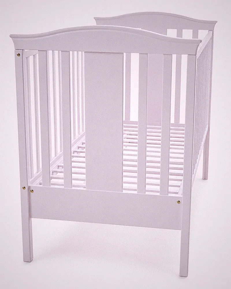 Handgefertigtes Babybett aus massivem Buchenholz mit Schublade – mitwachsend