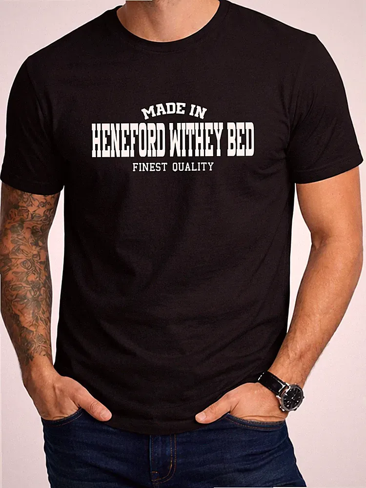 Heneford Withey Bed Product Of UK Herren T-Shirt Geschenk