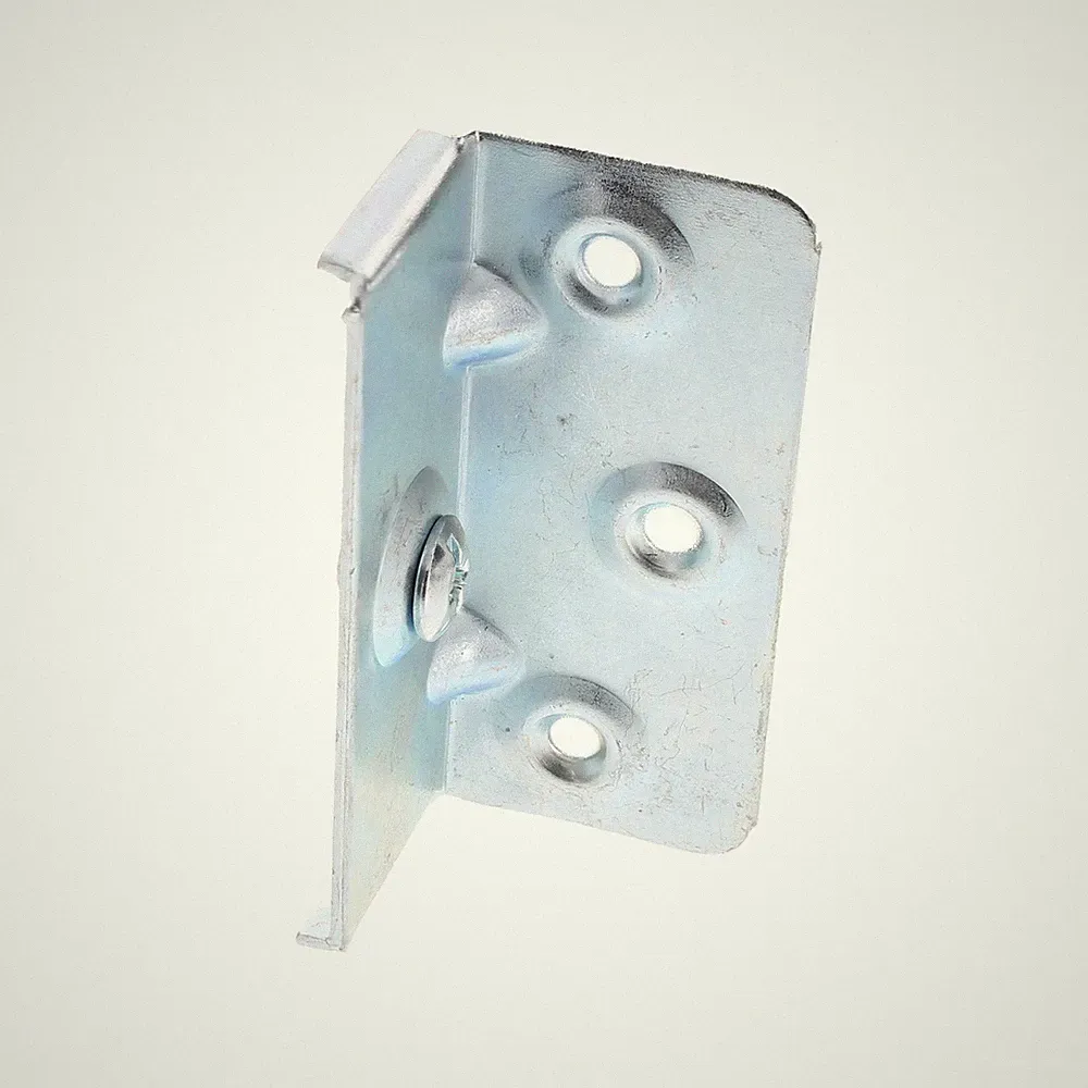 Hettich DUO Stabilo Bettwinkel 90 mm verzinkter Möbelverbinder und Bettbeschlag