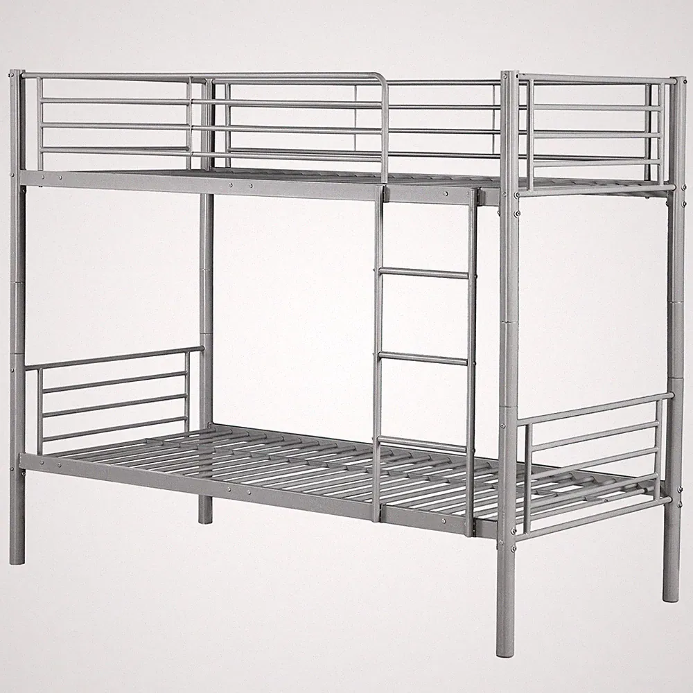 Hochbett Bett Metall Etagenbett Stockbett teilbar in 2 Einzelbetten