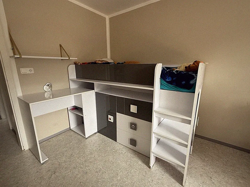 Hochbett für Kinder Bett mit Schreibtisch