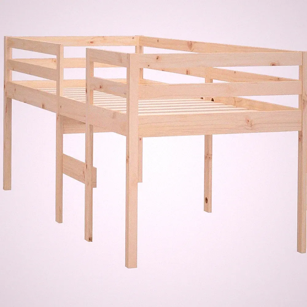 Hochbett Kinderbett Bett Spielbett Etagenbett Stockbett Massivholz Kiefer