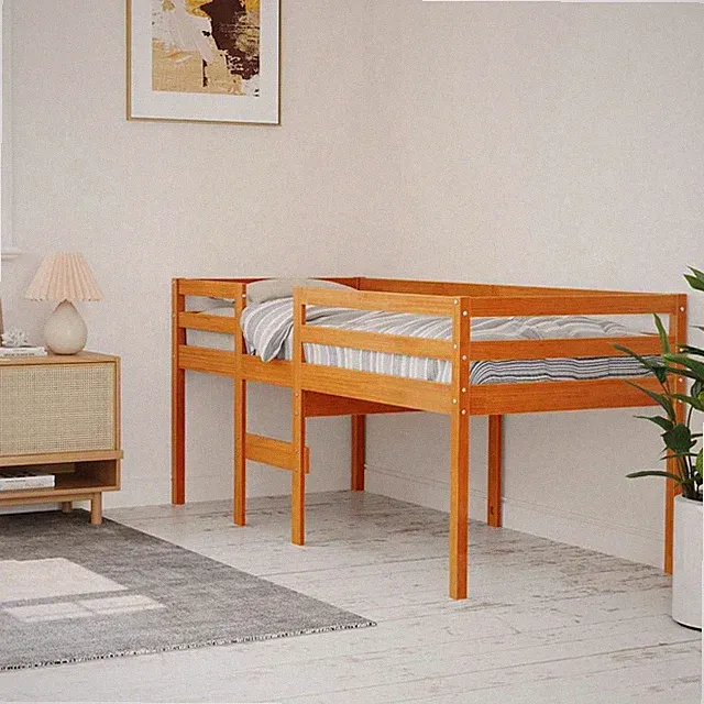 Hochbett Kinderbett Bett Spielbett Etagenbett Stockbett Massivholz Kiefer vidaXL