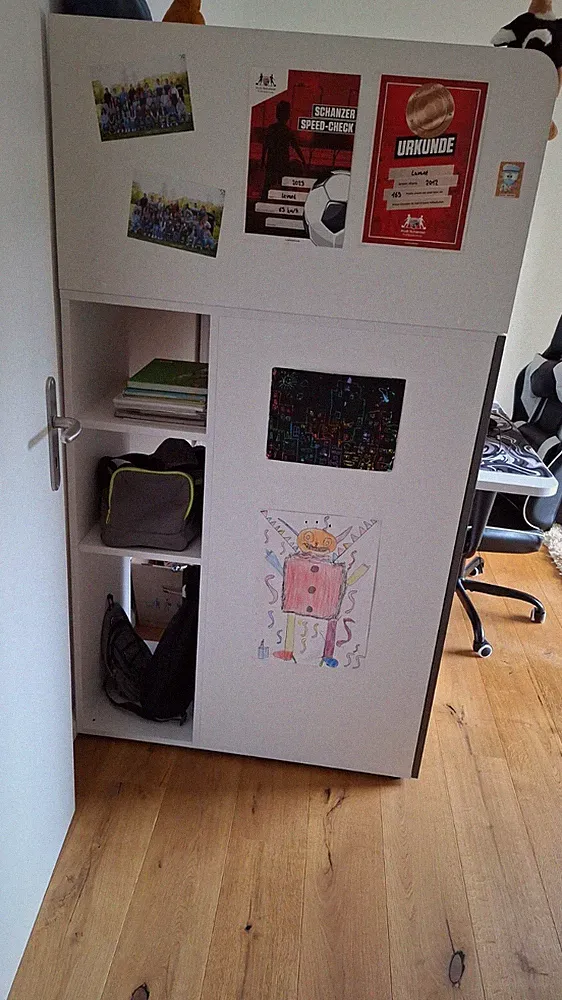 hochbett mit schreibtisch 140x200 MASSIVHOLZ