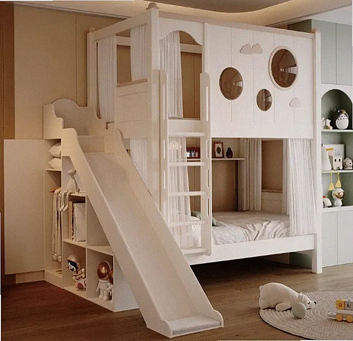 Holz Etagenbett weiß Stockbett Doppelstockbett Jugendbett Kinderbett