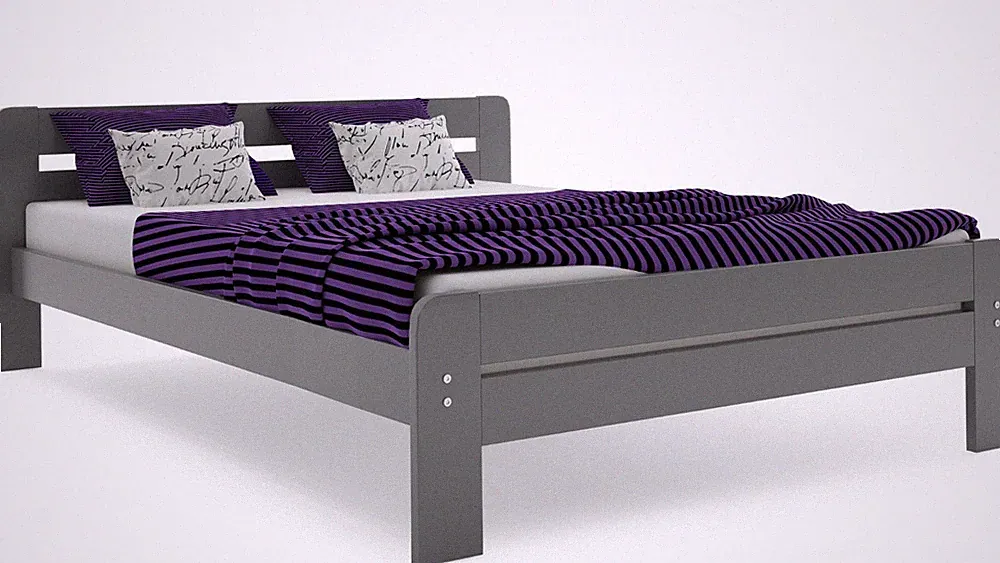 Holzbett Bettgestell aus Holz Doppelbett Schlafzimmerbett Bettgestell aus Holz