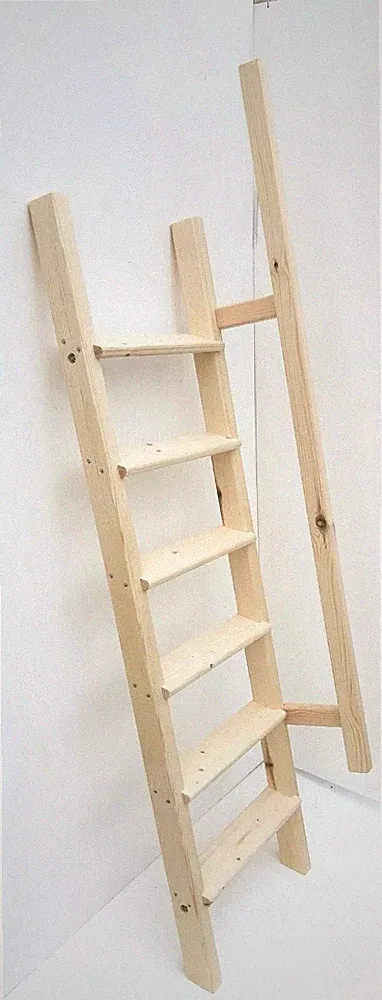 Holztreppe für Hochbett Etagenbett Dachbodendecke mit HANDSTÜTZE