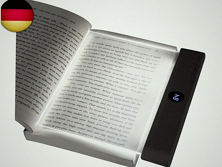 HOTUT Lightwedge Leselampe, tragbare Flaches Buchlicht zum Lesen im Bett bei
