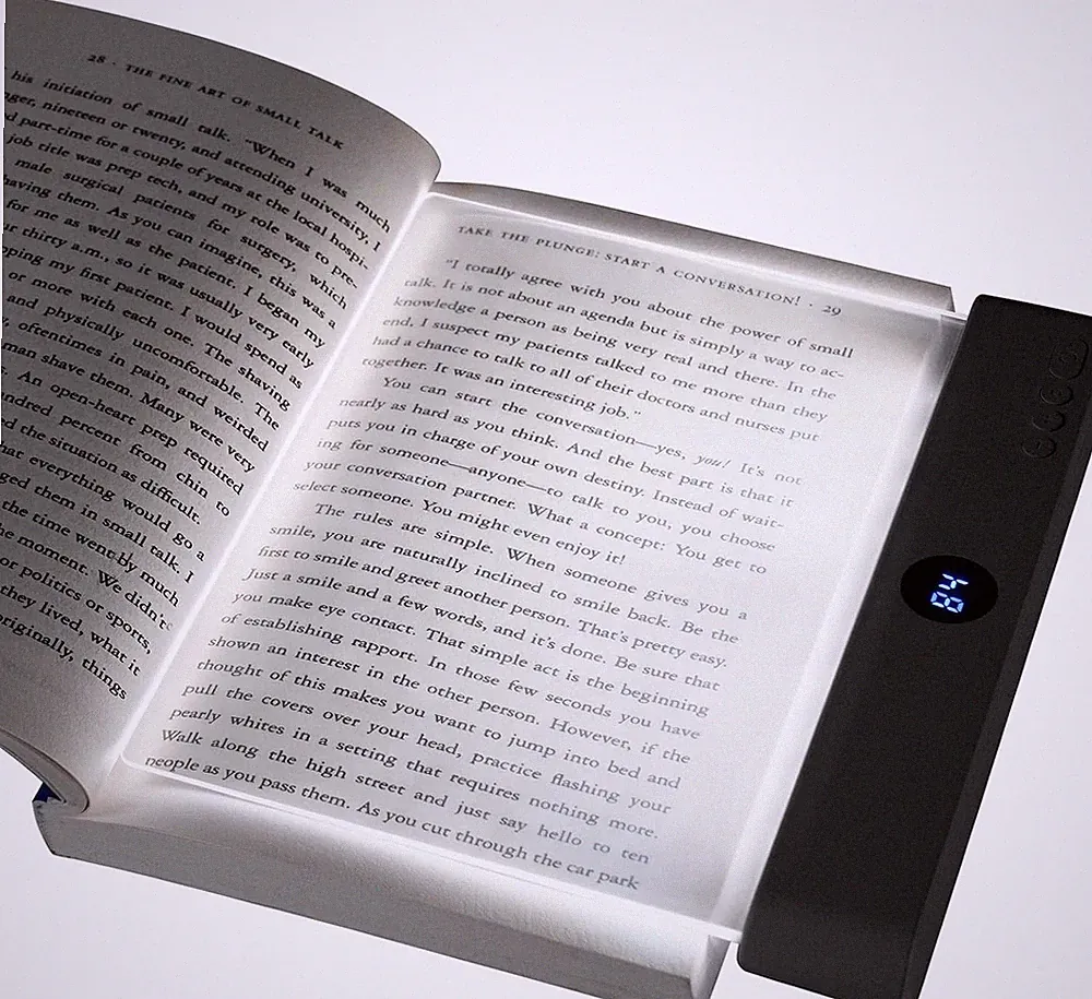 HOTUT Lightwedge Leselampe, tragbare Flaches Buchlicht zum Lesen im Bett bei Nac