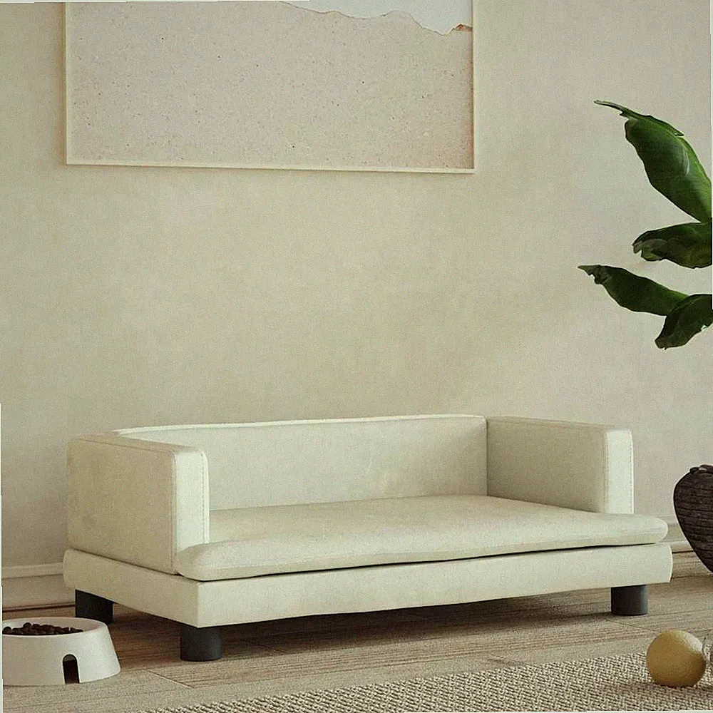 Hundebett Körbchen Hundesofa Hundesofa Hundecouch Haustierbett Samt vidaXL