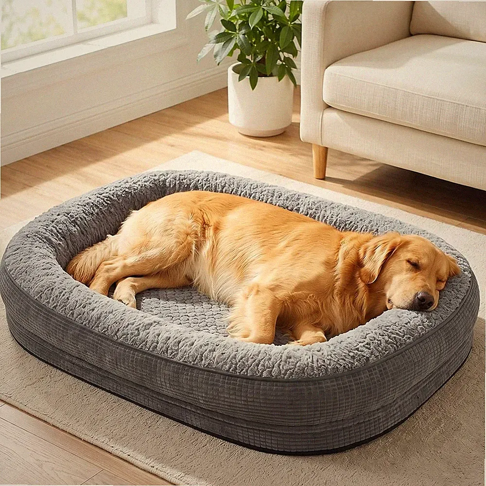 Hundebett Orthopädisch rutschfest abnehmbar XL Memory Foam