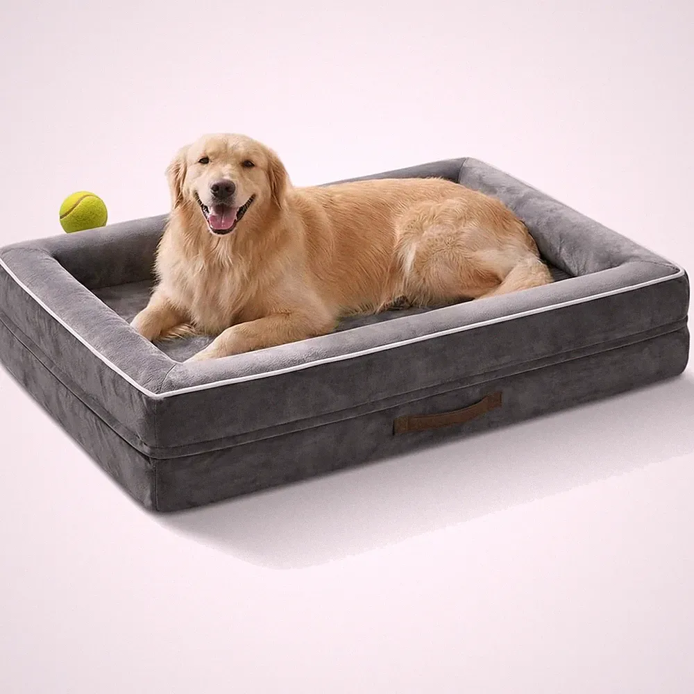 Hundebett orthopädisch waschbar Rutschfest Groß