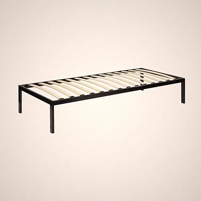 i-flair® Gästebett Metallbett mit Lattenrost I-BASE mit Federholzleisten