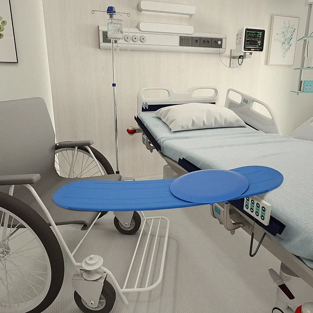 Iesolar Transferboard Slide Rutschbrett Blau für Rollstuhl Bett WC Assist