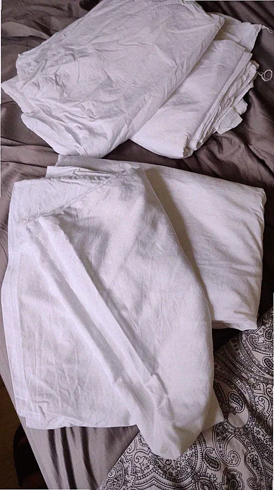 Ikea Bettwäsche BLÄSIPPA weiß 140x200 80x80 Baumwolle 2sets