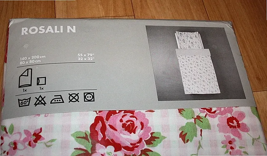 Ikea Rosali Bettwäsche Bezug 140 x 200 cm + Kopfkissen 80x80 cm Neu und OVP
