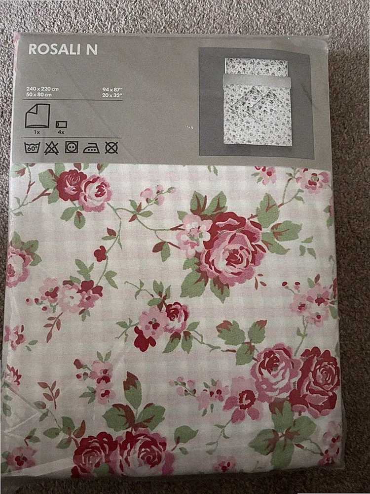 Ikea Rosali N Cath Kidston King Size weiß Bettbezug Set versiegelt 240 cm x 220 cm