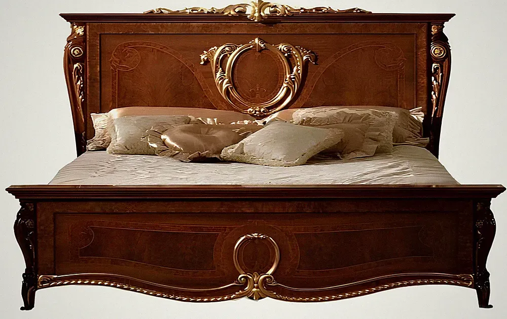 Italienische Schlafzimmer Möbel Polster Doppel Bett Luxus Design Betten Ehe Neu