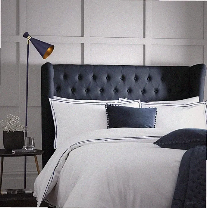 Kensington Alden King Size Bettwäscheset weiß marineblau Bettwäsche Bettset neu mit Etikett