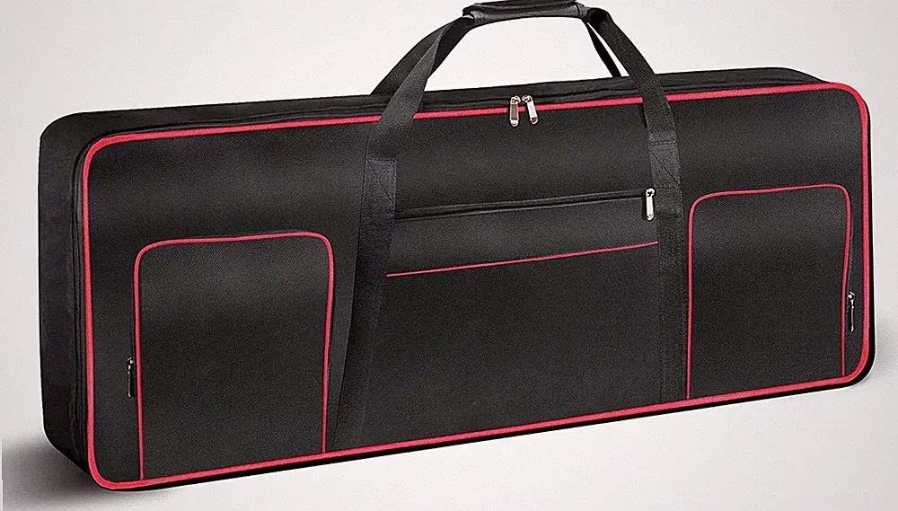 Keyboardtasche 61 Tasten,Gigbag 600D Oxford-Tuch Mit 10 Mm Baumwoll-Gepolstert,T