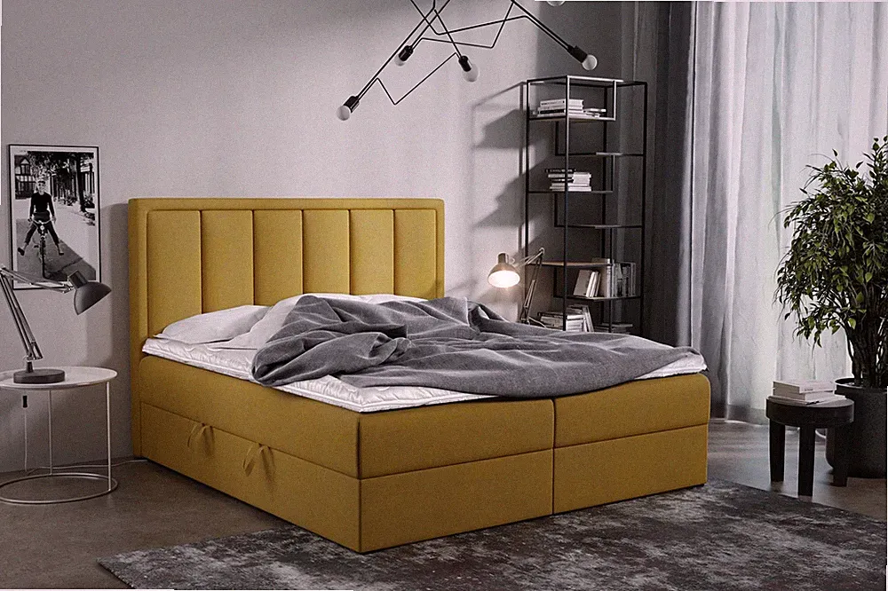 KIER FURNITURE Polsterbett mit Bettkasten VOXI