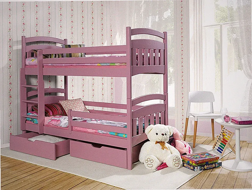 Kinderbett Etagenbett Stockbett Jakob II Doppelbett Hochbett aus Holz Kiefer 16