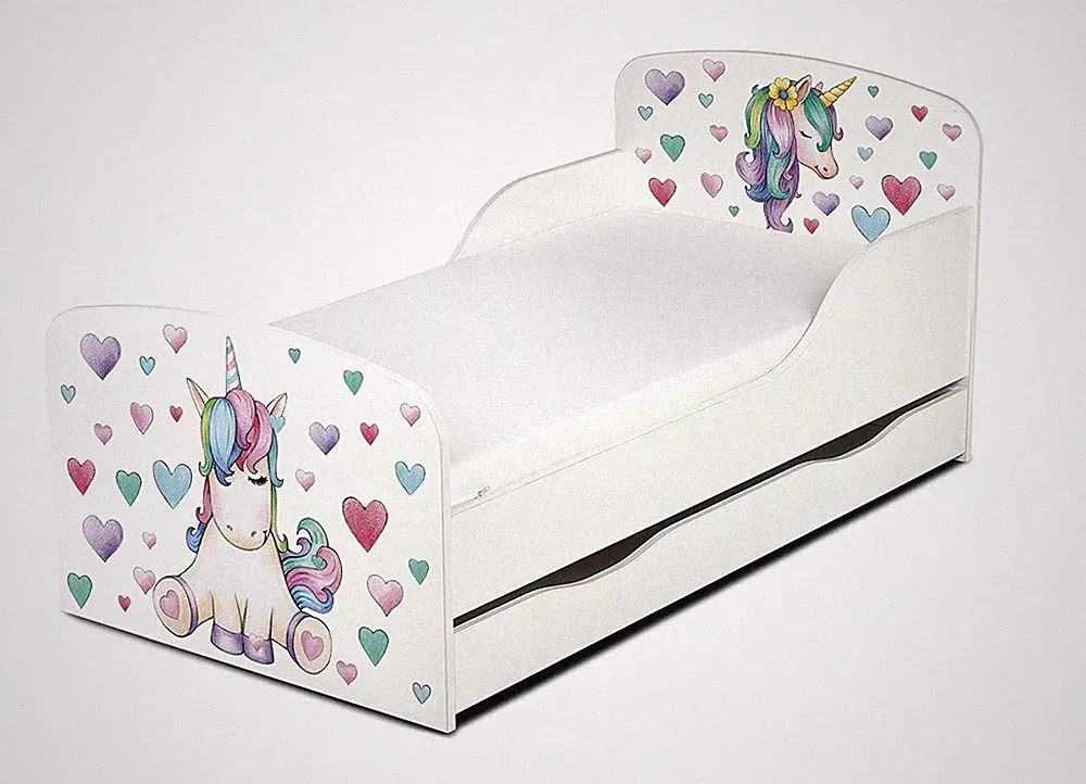 Kinderbett mit Schublade 140 x 70 Babybett Kinderbettchen Jugendbett Lattenrost