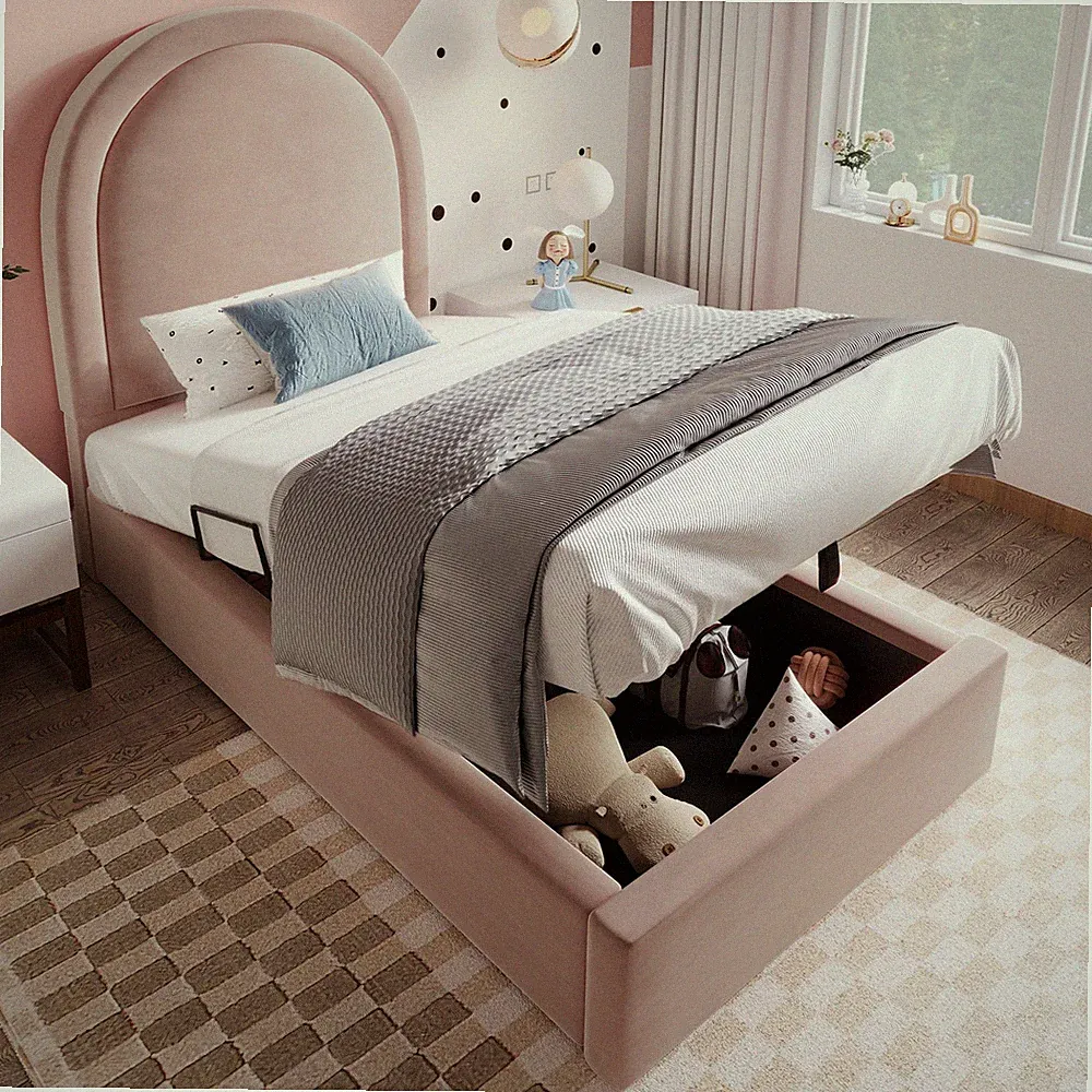 Kinderbett Polsterbett Jugendbett Einzelbett Bettgestelle Betten Ohne Matratze