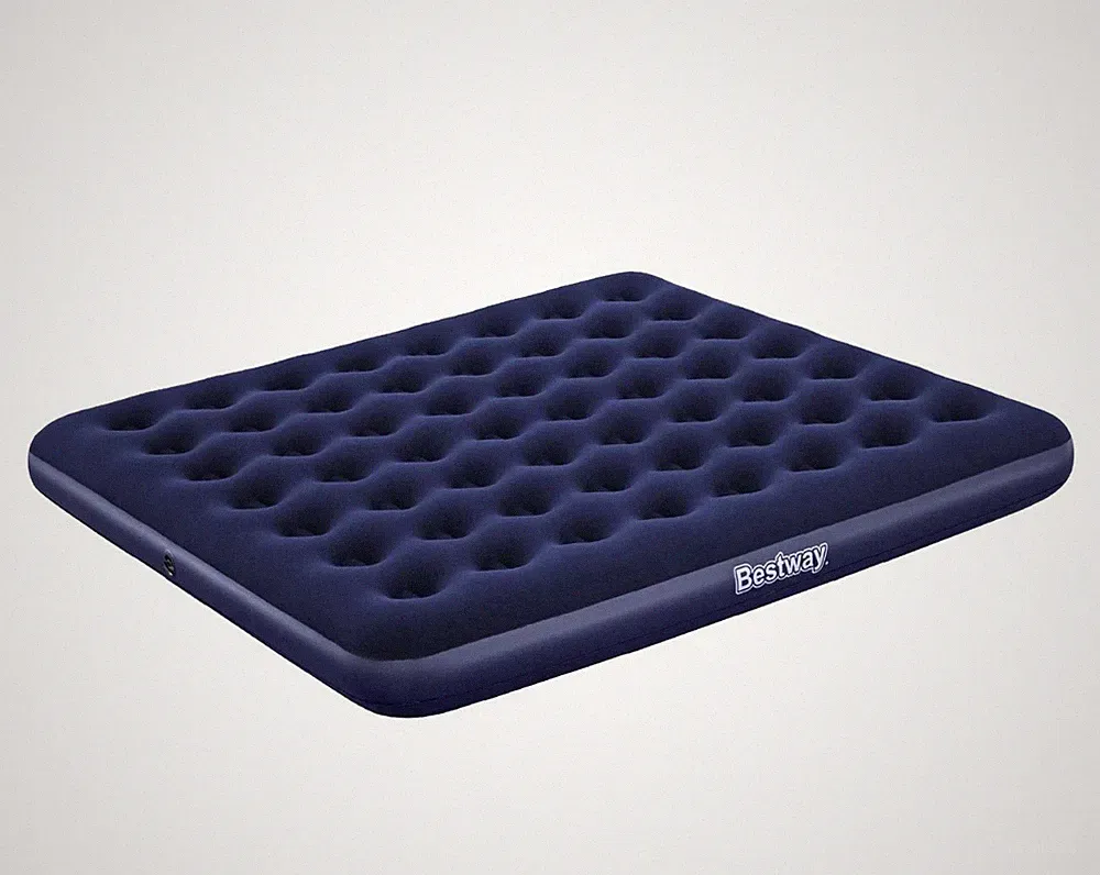 King Luftbett Aufblasbar Outdoor Indoor Luftbett Beflockt King Size Luftmatratze