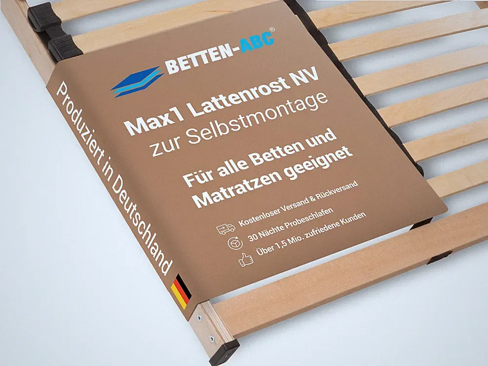 Lattenrost Lattenrahmen 28 Leisten TÜV GS geprüft Made in Germany