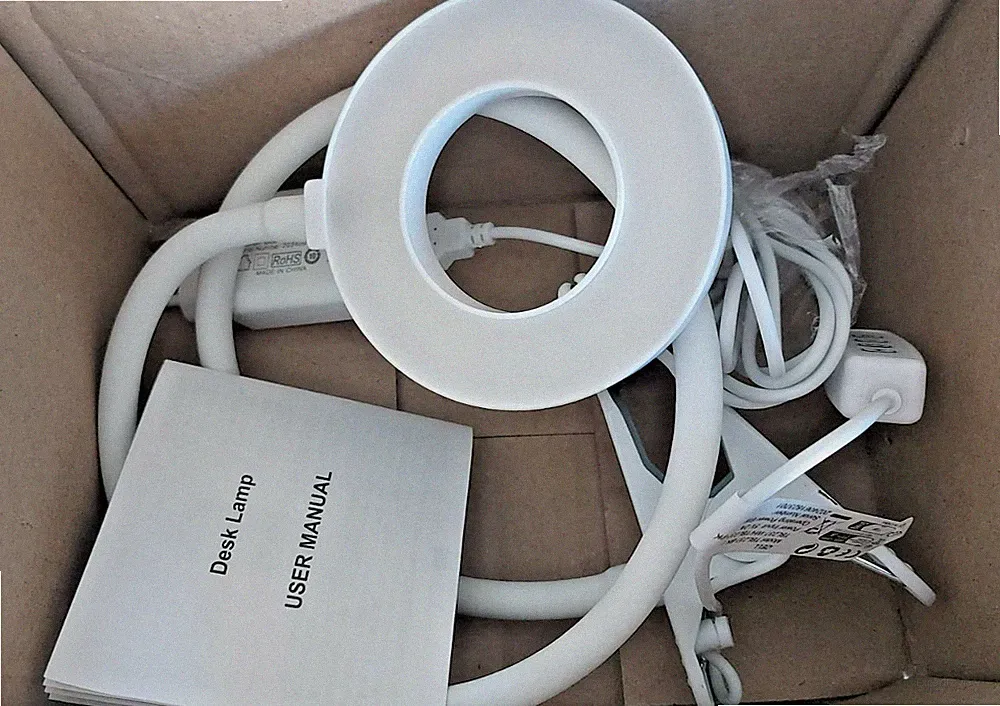LED Leselampe mit Klemme für Schreibtisch & Bett • 48 LEDs, 10 Helligkeitsstu...