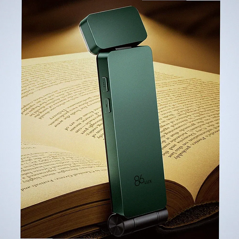 Leselampe Buch Klemme，Wiederaufladbare Buchlampe zum Lesen im Bett，Ultraleich...
